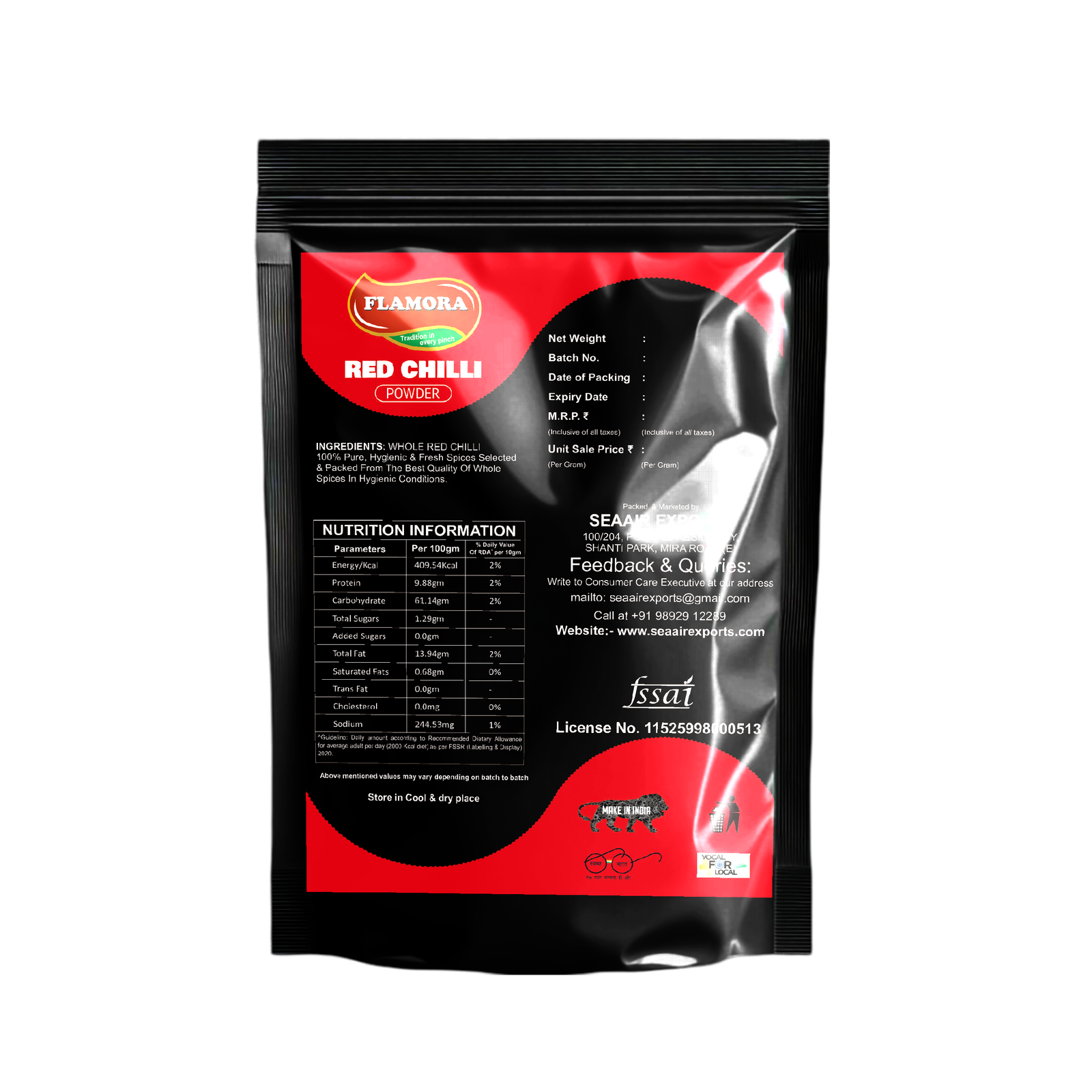 Pouch_red chilli_back